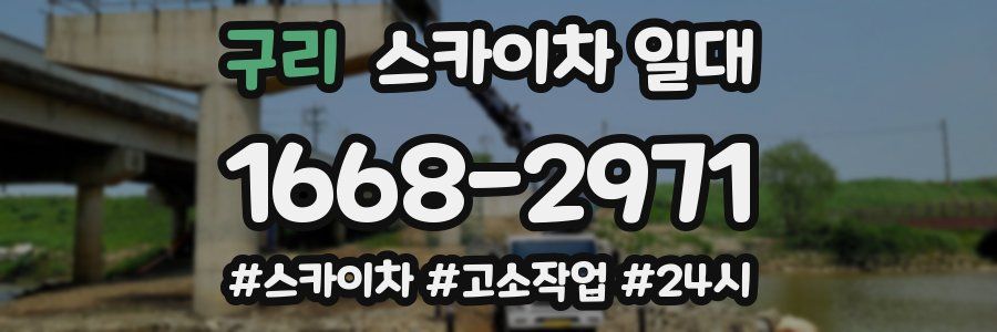 구리 스카이차 일대