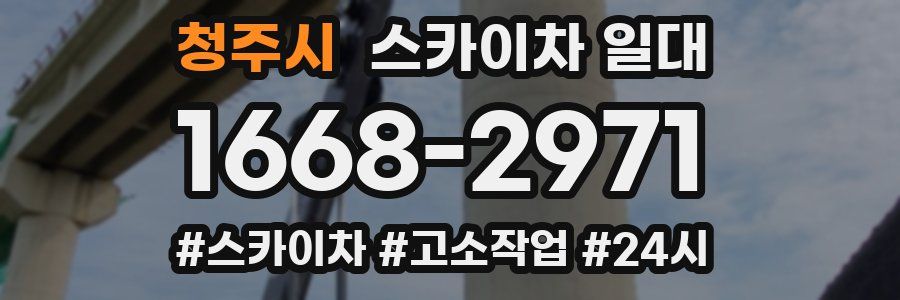 청주시 스카이차 일대