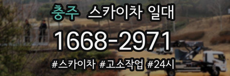 충주 스카이차 일대