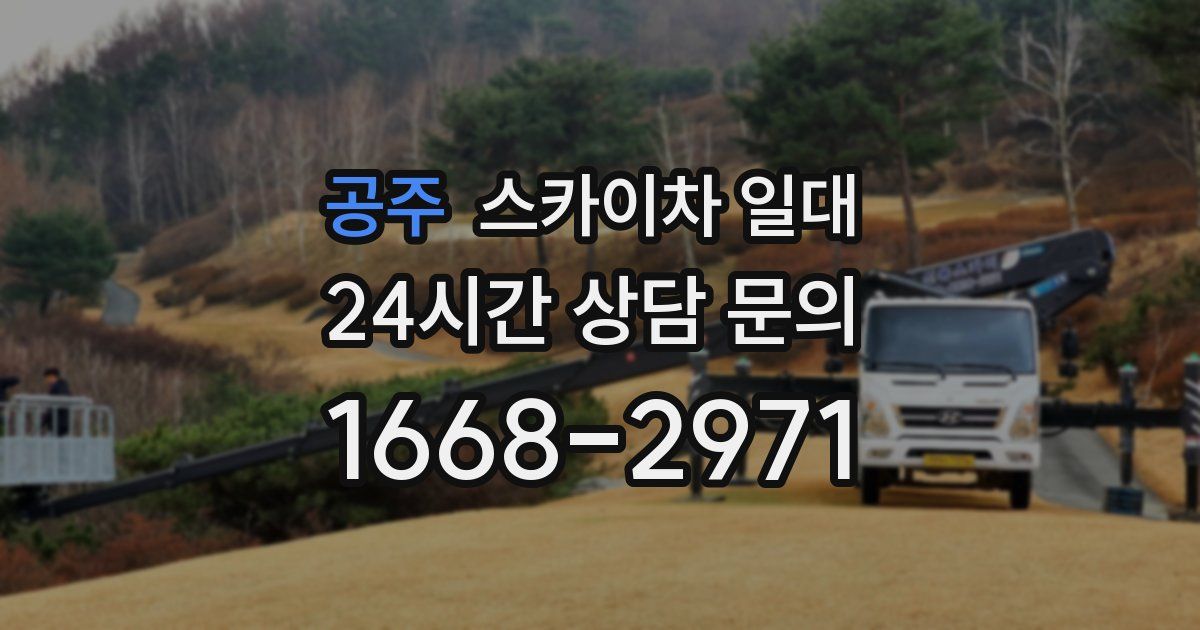 공주 스카이차 일대