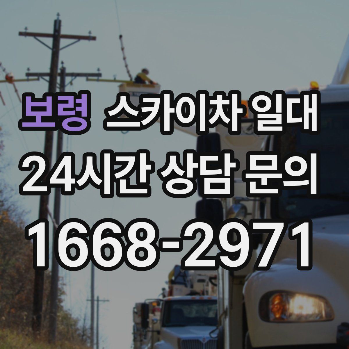 보령 스카이차 일대