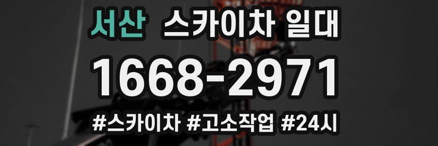 서산 스카이차 일대