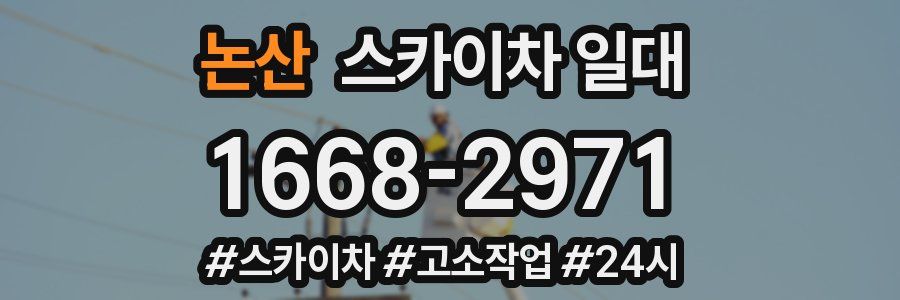 논산 스카이차 일대