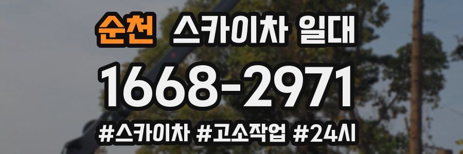 순천 스카이차 일대
