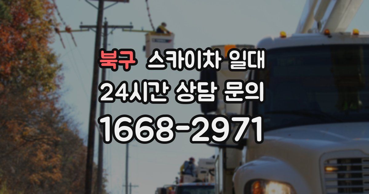 북구 스카이차 일대