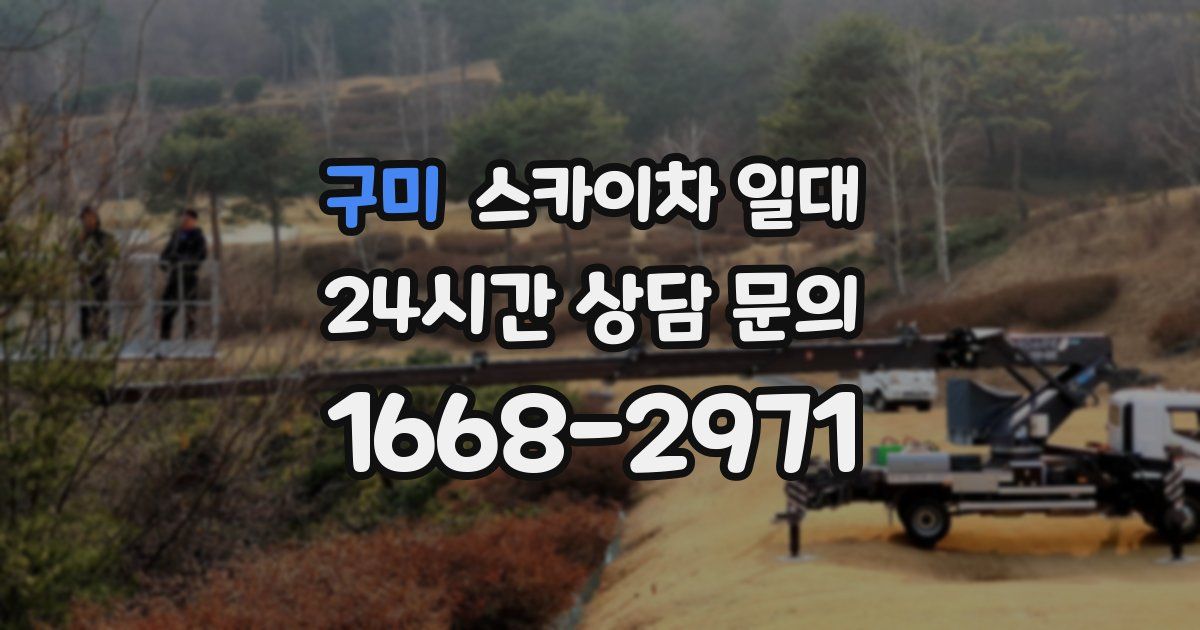 구미 스카이차 일대