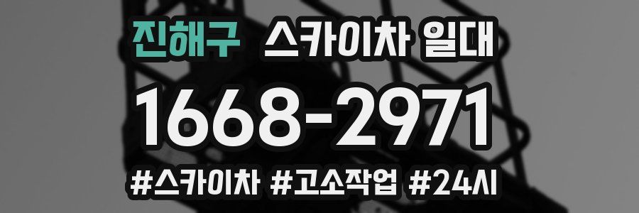 진해구 스카이차 일대