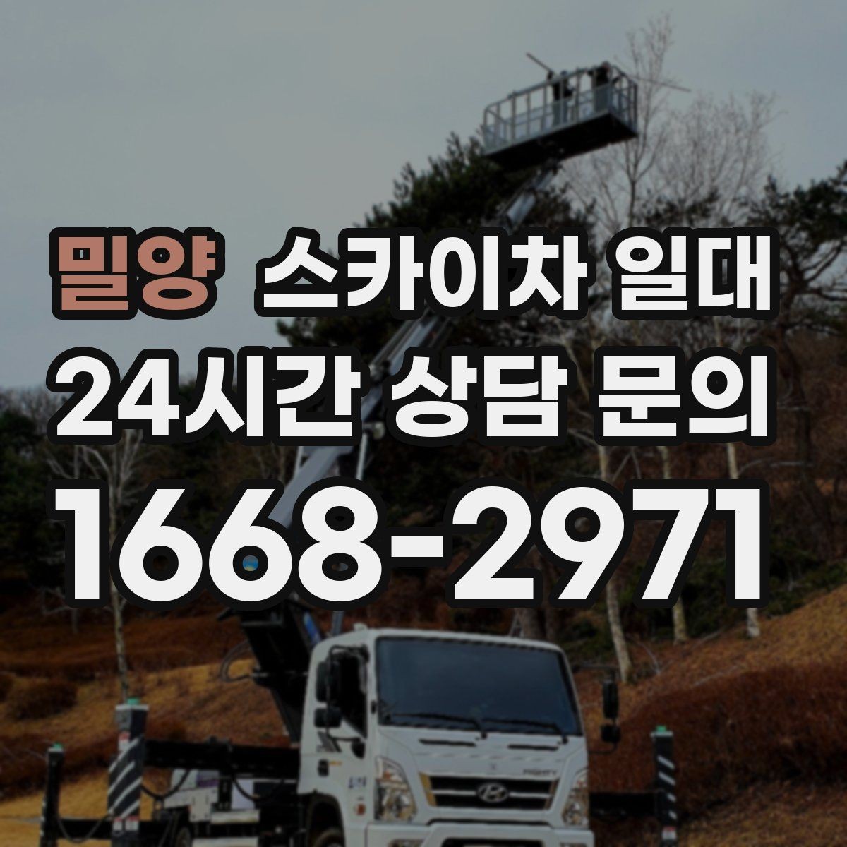 밀양 스카이차 일대 높낮이 작업 시 살펴볼 요소