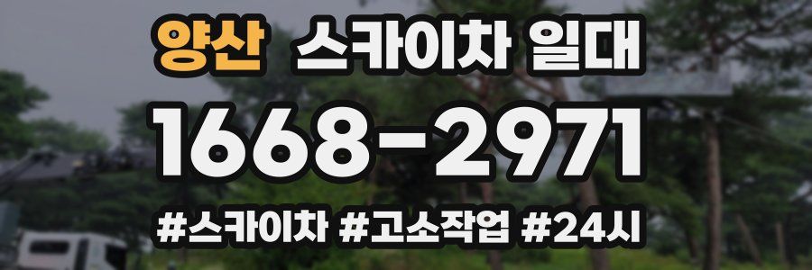 양산 스카이차 일대
