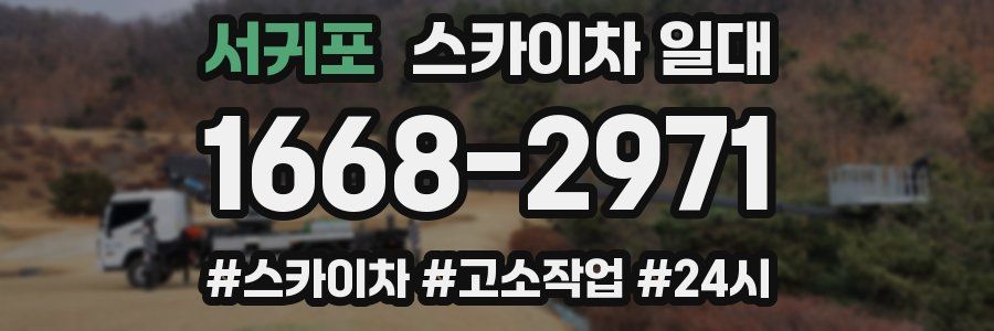 서귀포 스카이차 일대