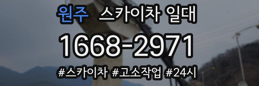 원주 스카이차 일대