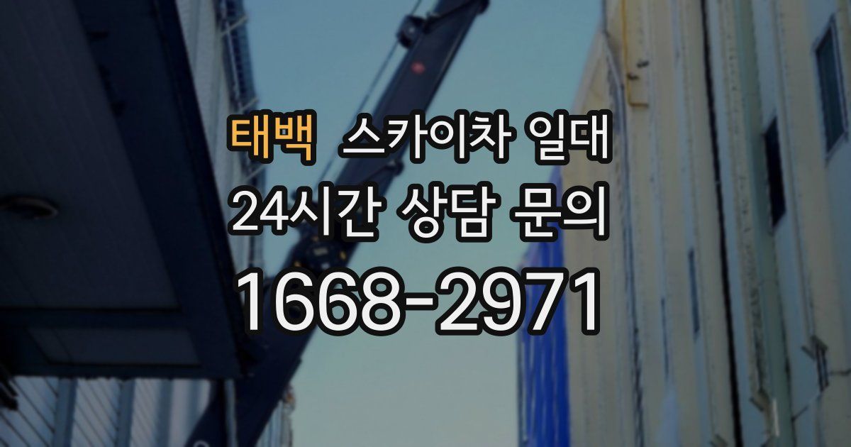 태백 스카이차 일대