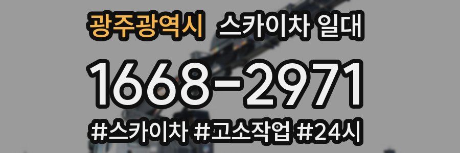 광주광역시 스카이차 일대