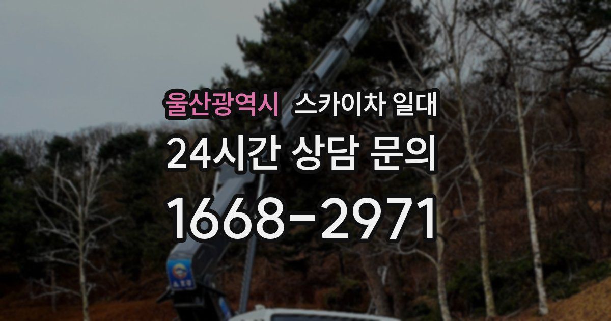 울산광역시 스카이차 일대