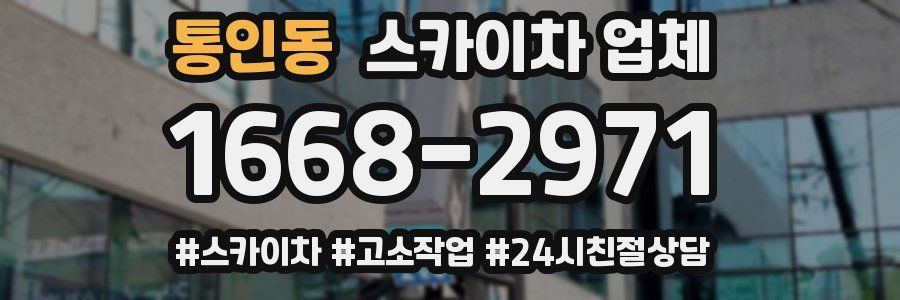 통인동 스카이차 업체