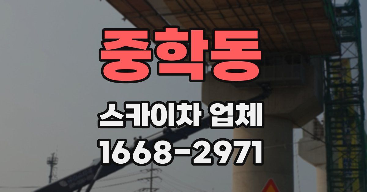 중학동 스카이차 업체