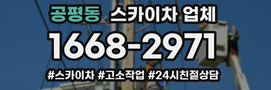 공평동 스카이차 업체
