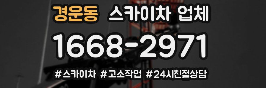 경운동 스카이차 업체