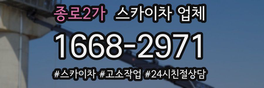 종로2가 스카이차 업체