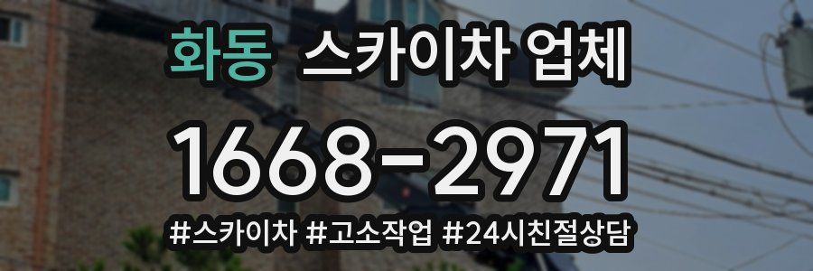 화동 스카이차 업체