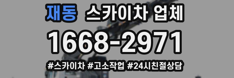 재동 스카이차 업체