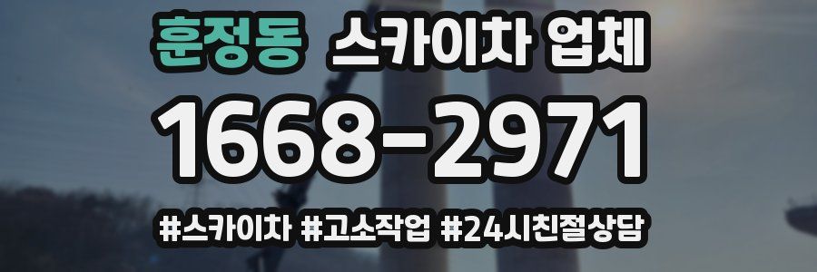 훈정동 스카이차 업체