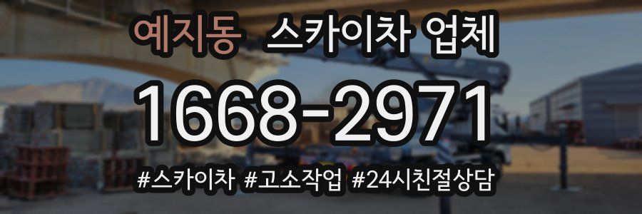 예지동 스카이차 업체