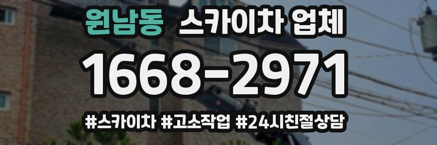원남동 스카이차 업체