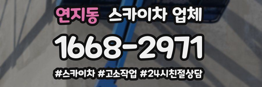 연지동 스카이차 업체