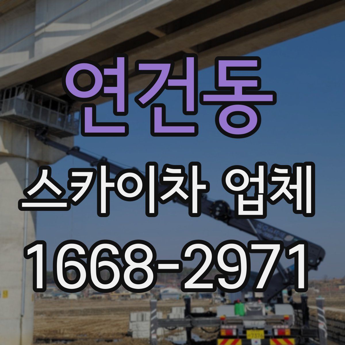 연건동 스카이차 업체