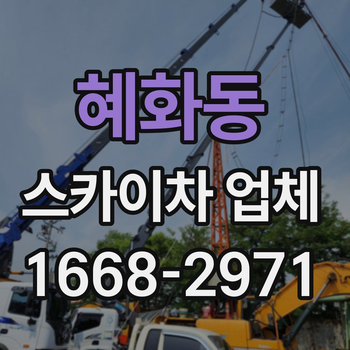 혜화동 스카이차 업체