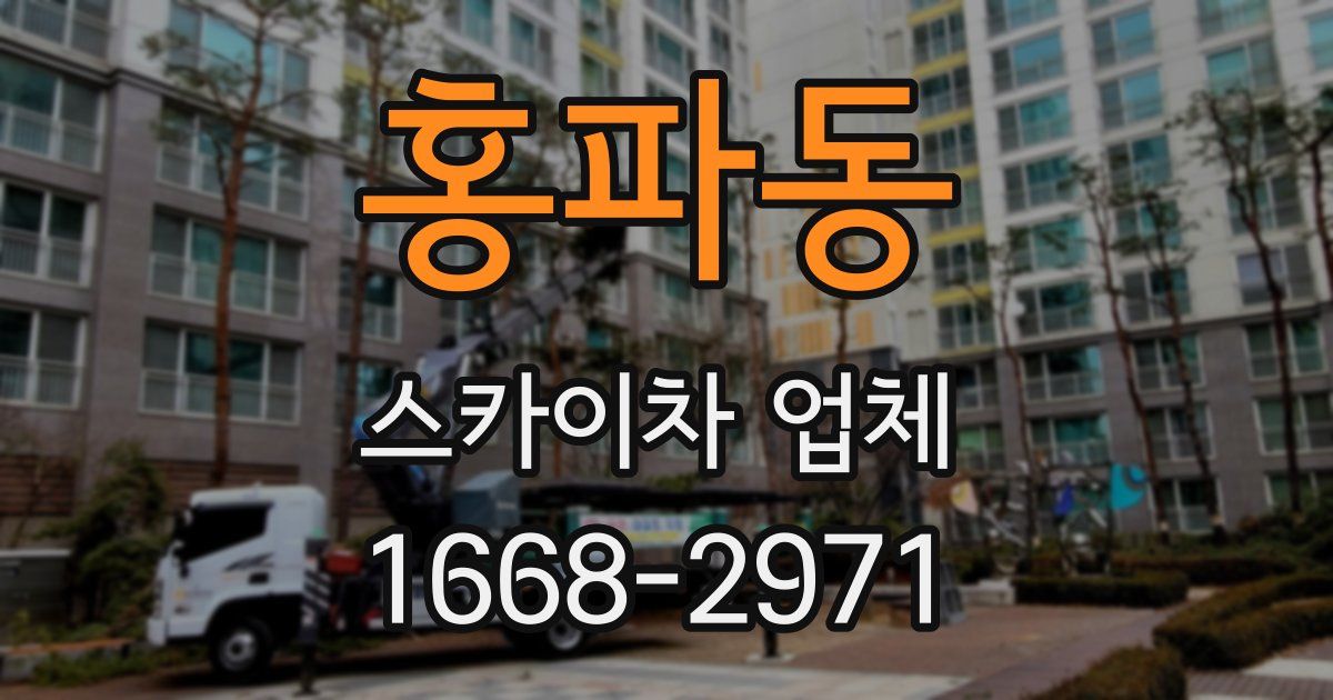 홍파동 스카이차 업체