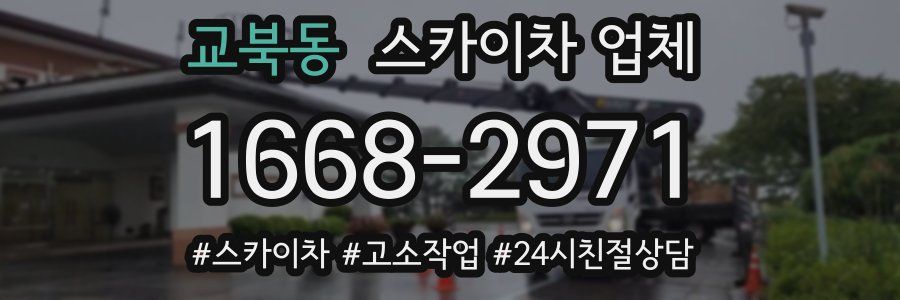 교북동 스카이차 업체
