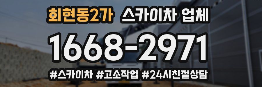 회현동2가 스카이차 업체