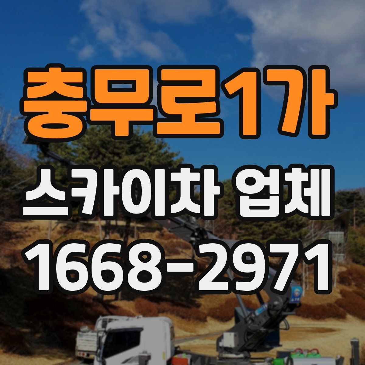 충무로1가 스카이차 업체 이용 절차와 준비사항