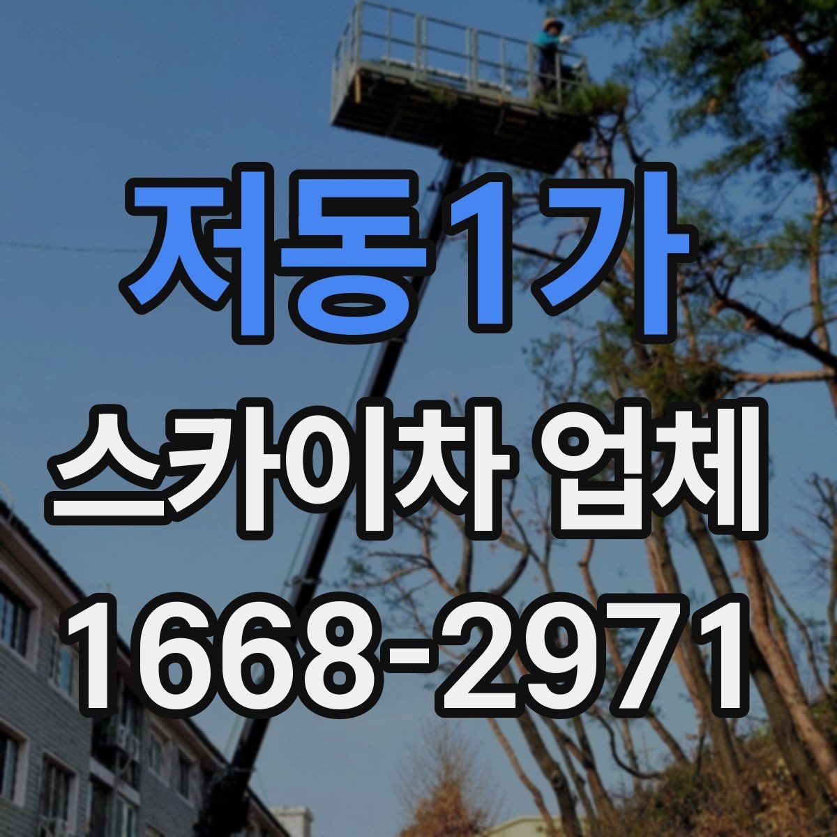 저동1가 스카이차 업체 상담 전에 현장 정보 정리하기