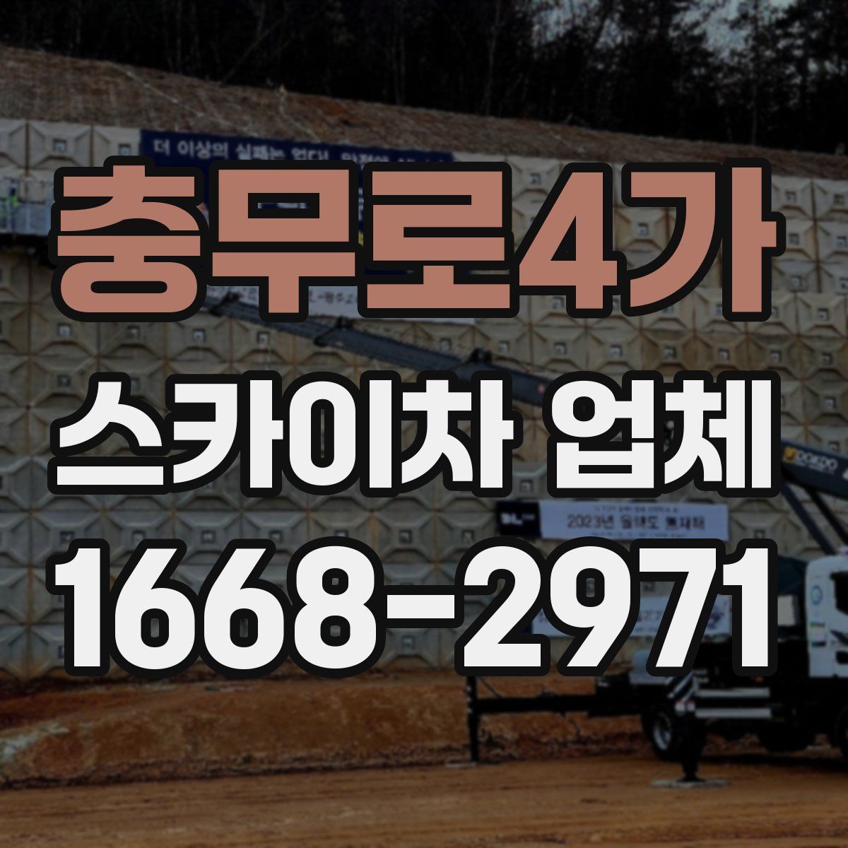 충무로4가 스카이차 업체