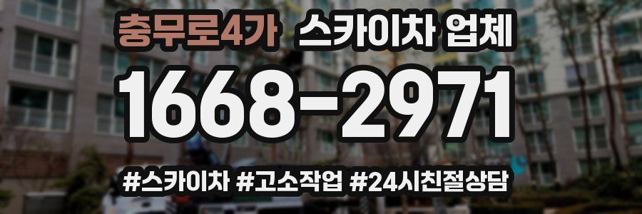 충무로4가 스카이차 업체
