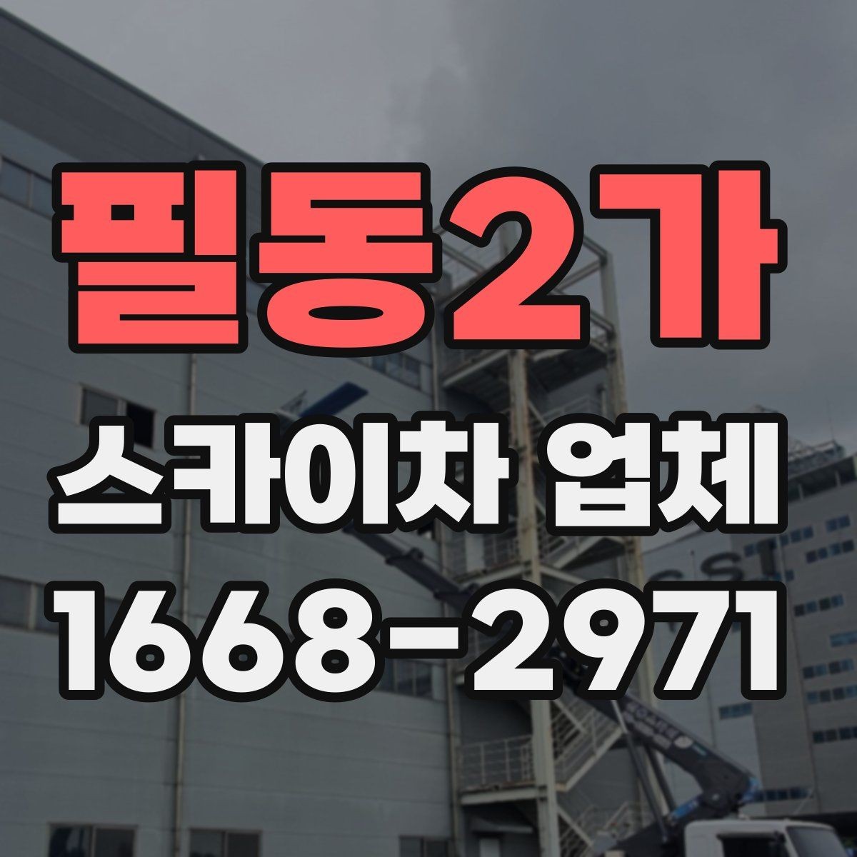 필동2가 스카이차 업체 찾을 때 비교해볼 항목들