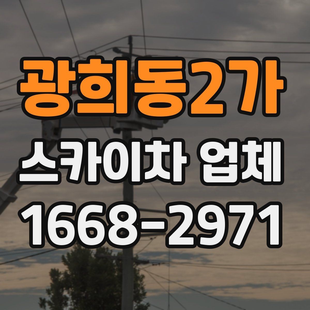 광희동2가 스카이차 업체 가격 문의할 때 확인할 내용