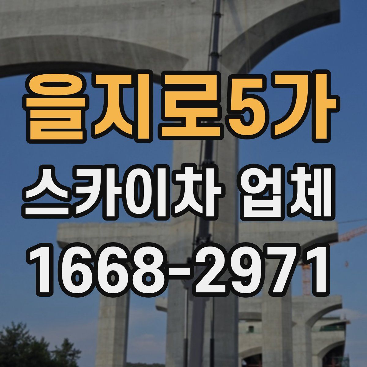 을지로5가 스카이차 업체