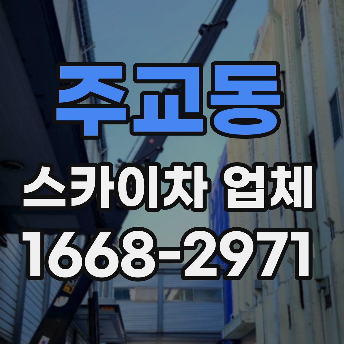 주교동 스카이차 업체