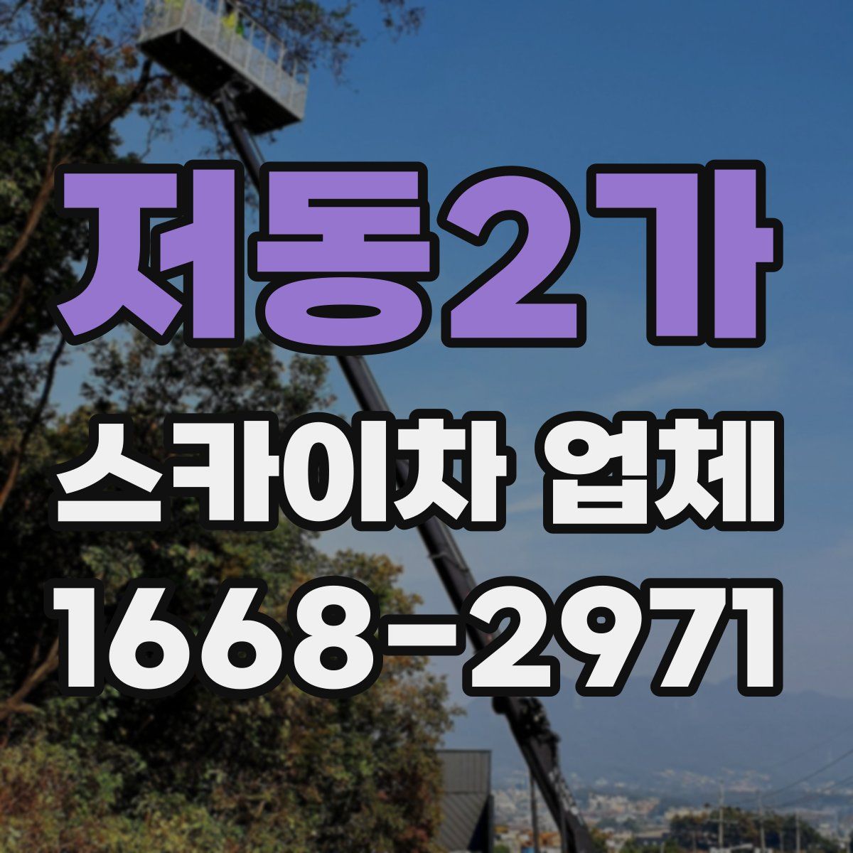 저동2가 스카이차 업체