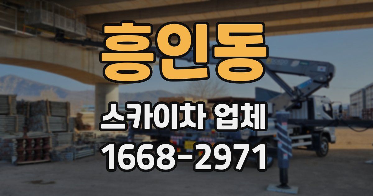 흥인동 스카이차 업체