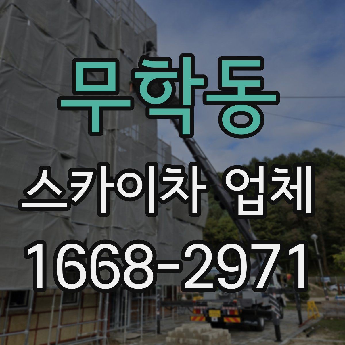 무학동 스카이차 업체 이용이 편리한 현장 유형