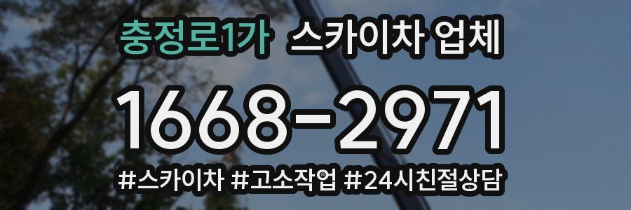 충정로1가 스카이차 업체