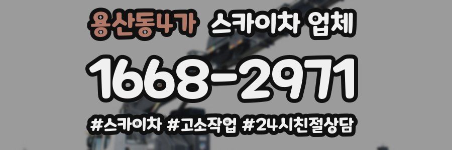 용산동4가 스카이차 업체
