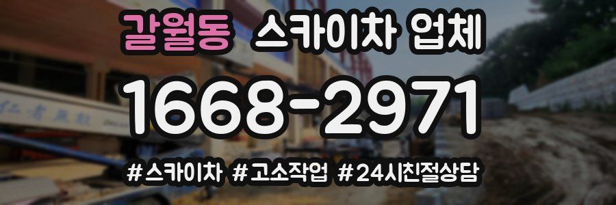 갈월동 스카이차 업체