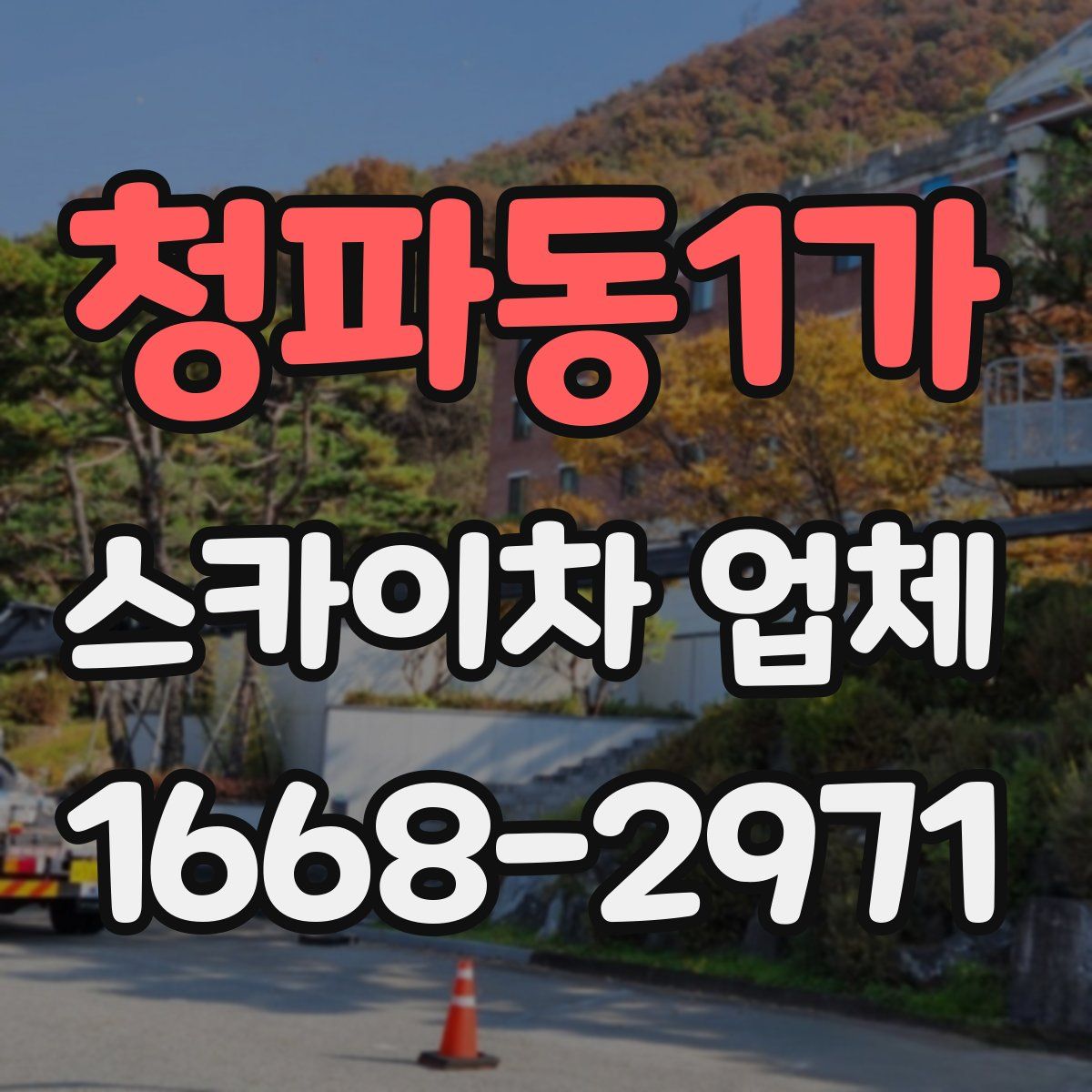청파동1가 스카이차 업체