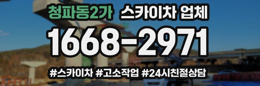 청파동2가 스카이차 업체